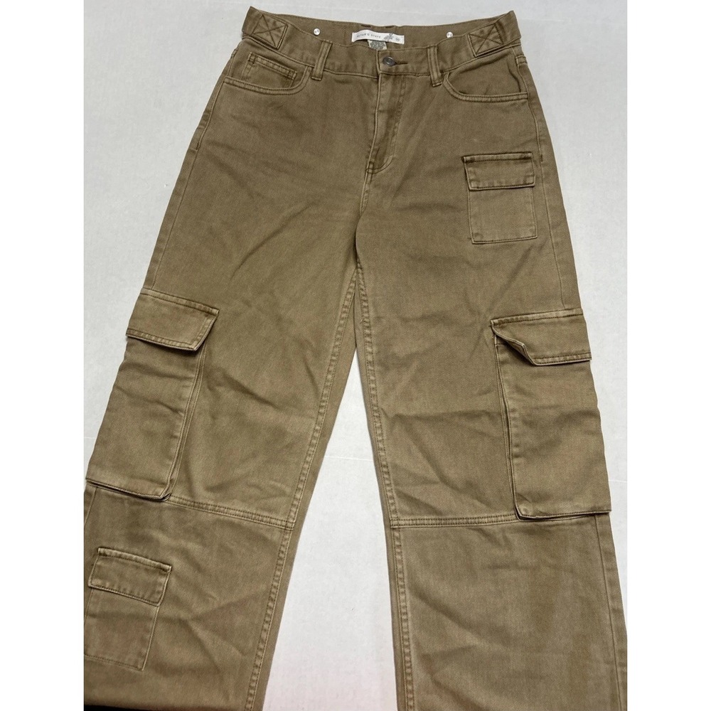 Women's Altar'd State Wide Leg Cargo Jeans Sz 26 EC 26x32